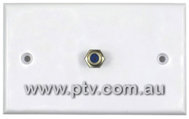 Single F-Type C Wall Plate